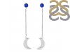 Lapis Chain & Crescent Moon Earring LLP-RE-1.