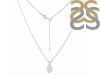 Opal & White Topaz Necklace With Slider Lock OPL-RDN-78.