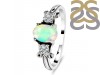 Opal & White Topaz Ring OPL-RDR-1442.