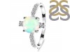 Opal & White Topaz Ring OPL-RDR-1621.