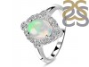 Opal & White Topaz Ring OPL-RDR-1765.