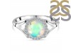 Opal & White Topaz Ring OPL-RDR-1790.