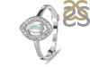 Opal & White Topaz Ring OPL-RDR-1798.