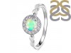 Opal & White Topaz Ring OPL-RDR-1799.