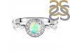 Opal & White Topaz Ring OPL-RDR-1799.