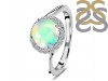 Opal & White Topaz Ring OPL-RDR-1801.