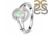Opal & White Topaz Ring OPL-RDR-1802.