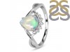 Opal & White Topaz Ring OPL-RDR-1930.