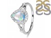 Opal & White Topaz Ring OPL-RDR-2243.