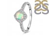 Opal & White Topaz Ring OPL-RDR-2260.