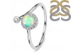 Opal & White Topaz Ring OPL-RDR-2261.