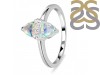 Opal & White Topaz Ring OPL-RDR-2266.