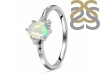 Opal & White Topaz Ring OPL-RDR-2273.