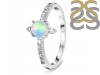 Opal & White Topaz Ring OPL-RDR-2282.