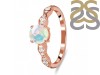 Opal & White Topaz Ring OPL-RDR-2288.