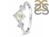 Opal & White Topaz Ring OPL-RDR-2296.