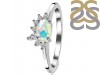 Opal & White Topaz Ring OPL-RDR-2418.