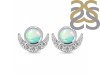 Opal & White Topaz Stud Earring OPL-RE-4.