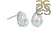 Opal & White Topaz Stud Earring OPL-RE-52.