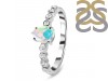 Opal & White Topaz Ring OPL-RR-419D.