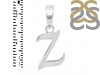 Plain Silver Alphabet Z Pendant PS-RDA-130.