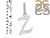Plain Silver Alphabet Z Pendant PS-RDA-156.