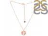 Plain Silver Globe Necklace PS-RDN-37.