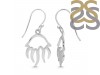 Plain Silver Jelly Fish Earring  PS-RDE-963.