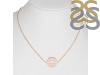 Heart Chakra Plain Silver Necklace PS-RDN-11.
