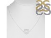 Heart Chakra Plain Silver Necklace PS-RDN-11.