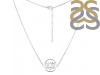 Lotus Plain Silver Necklace PS-RDN-4.