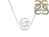 Lotus Plain Silver Necklace PS-RDN-4.
