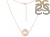Throat Chakra Plain Silver Necklace PS-RDN-8.