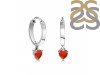 Red Onyx Heart Hoop Earring ROX-RDE-1231.