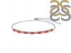 Red Onyx & White Topaz Bracelet ROX-RDB-133.