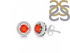 Red Onyx & White Topaz Stud Earring ROX-RDE-985.