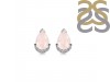 Rose Quartz & White Topaz Stud Earring RSQ-RDE-1262.
