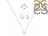  Rose Quartz Jewelry Set RSQ-RDN-456-RDE-998-RDR-1882.