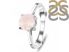 Rose Quartz & White Topaz Ring RSQ-RDR-1786.