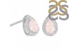 Rose Quartz & White Topaz Stud Earring RSQ-RE-52.