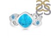 Turquoise & Blue Topaz Ring TRQ-RDR-122.