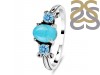 Turquoise & Blue Topaz Ring TRQ-RDR-1442-BTZ.