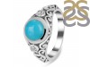 Turquoise & White Topaz Ring TRQ-RDR-330.