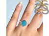 Turquoise Raw Crystal Ring TRQ-RR-345.