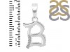 Cubic Zirconia Alphabet B Pendant CUZ-RDA-158.