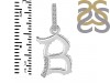 Cubic Zirconia Alphabet B Pendant CUZ-RDA-184.