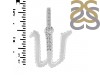Cubic Zirconia Alphabet W Pendant CUZ-RDA-205