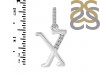 Cubic Zirconia Alphabet X Pendant CUZ-RDA-206