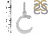 Cubic Zirconia Alphabet C Pendant CUZ-RDA-185.