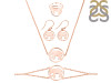 Elephant Plain Silver Jewelry Set PS-RDR-313 / RDE-534 / RDN-2 / RDB-2.